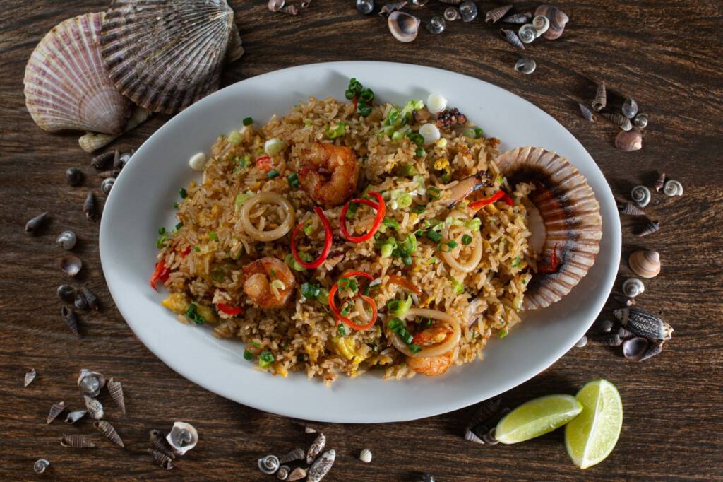 Arroz Chaufa con Mariscos