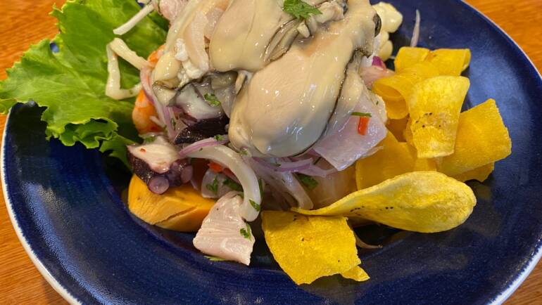 Ceviche Mixto con Ostras