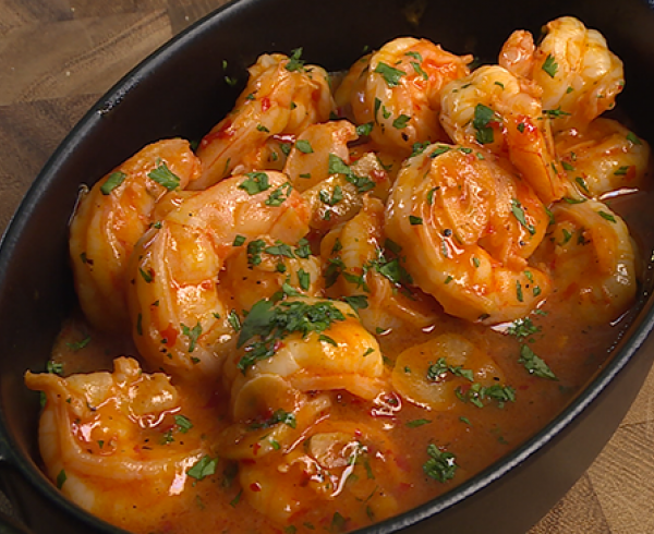 Langostinos al ajillo