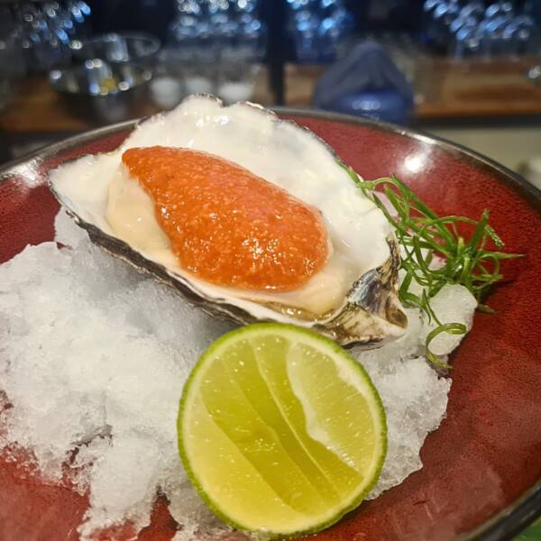 Ostra en salsa Horseradish