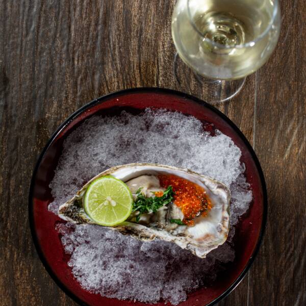 ostra con caviar